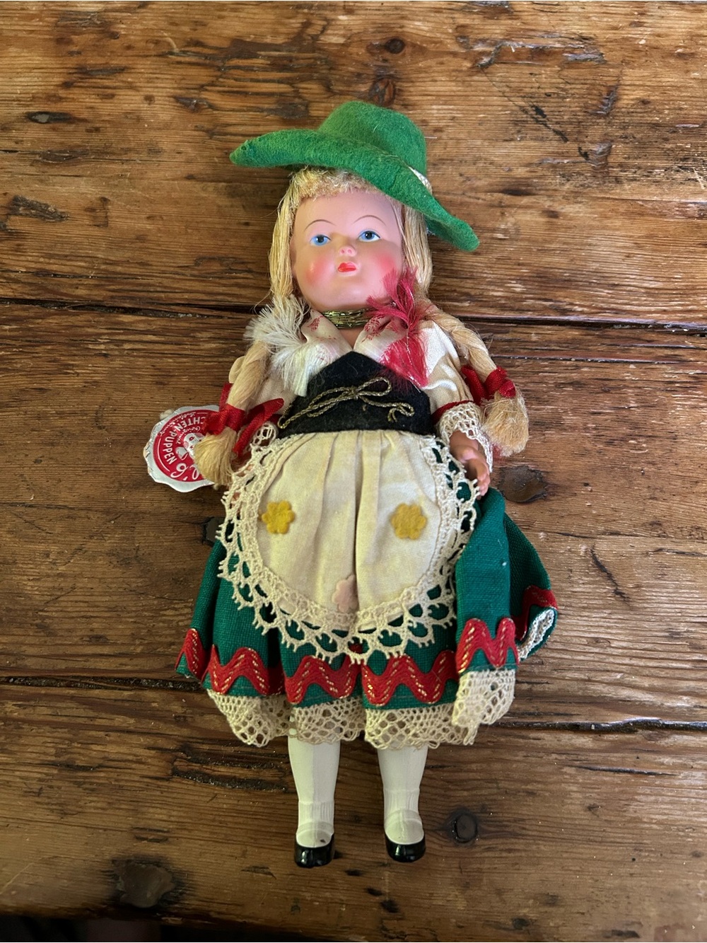 Vintage German Traditional Doll in Folk Costume